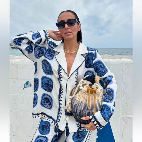 NWT ZARA SS24 PRINTED SHIRT ZW COLLECTION 2792/137 014/003 - Picture 6 of 15